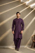 Dusty Purple Premium Unstitched Shalwar Kameez Cotton Fabric - Misaal