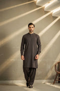 Chocolate Brown Premium Men Unstitched Shalwar Kameez Cotton - Misaal
